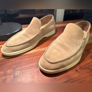 Loro Piana Suede Summer Walk Loafers